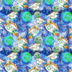 Space Dinos Fabric