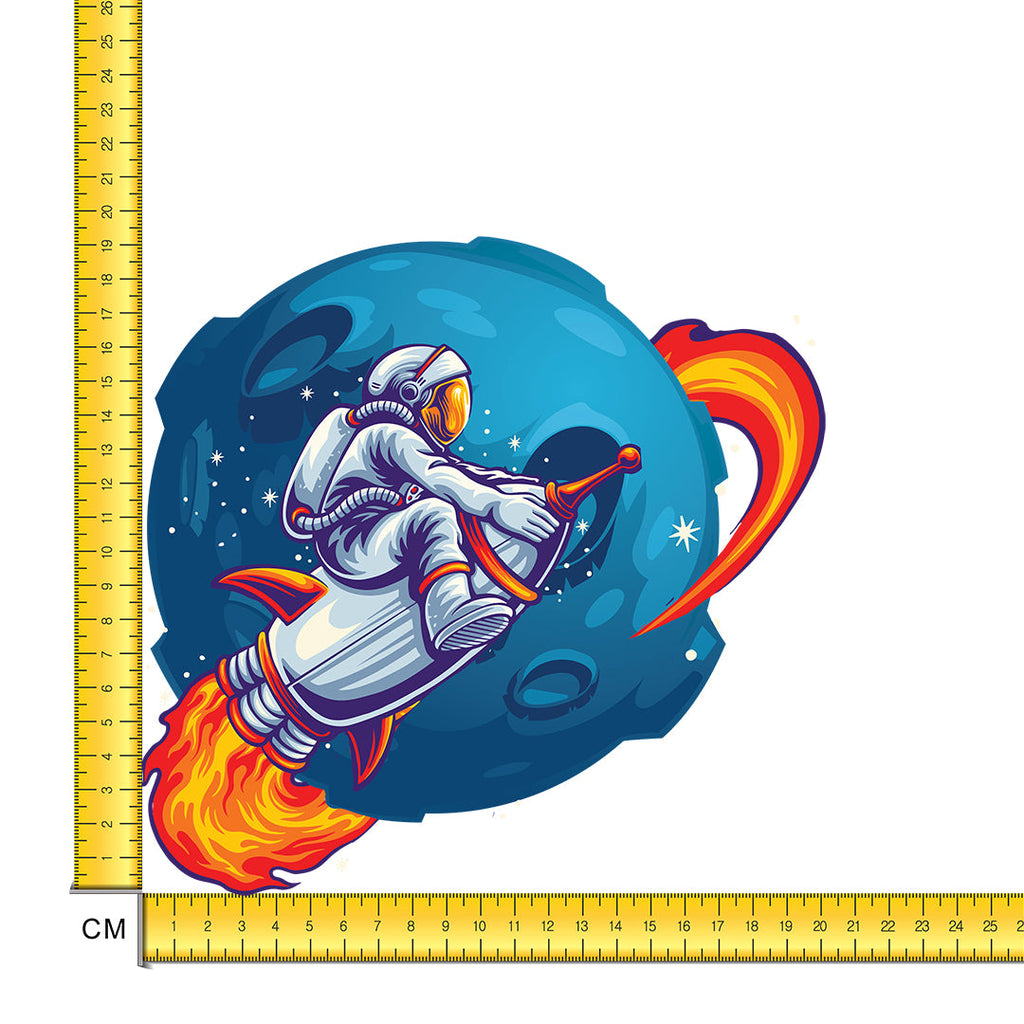 Space Rocket Iron on Fabric Heat Transfer DTF-198