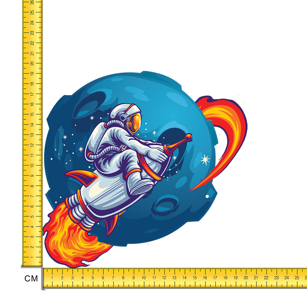 Space Rocket Iron on Fabric Heat Transfer DTF-198
