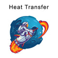 Space Rocket Iron on Fabric Heat Transfer DTF-198