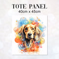 TOTE Spaniel Bubbles Fabric Bag Panel TP-146