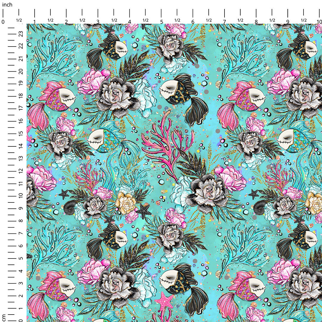 Spooky Fish Fabric