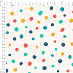 Spots On Cream Fabric