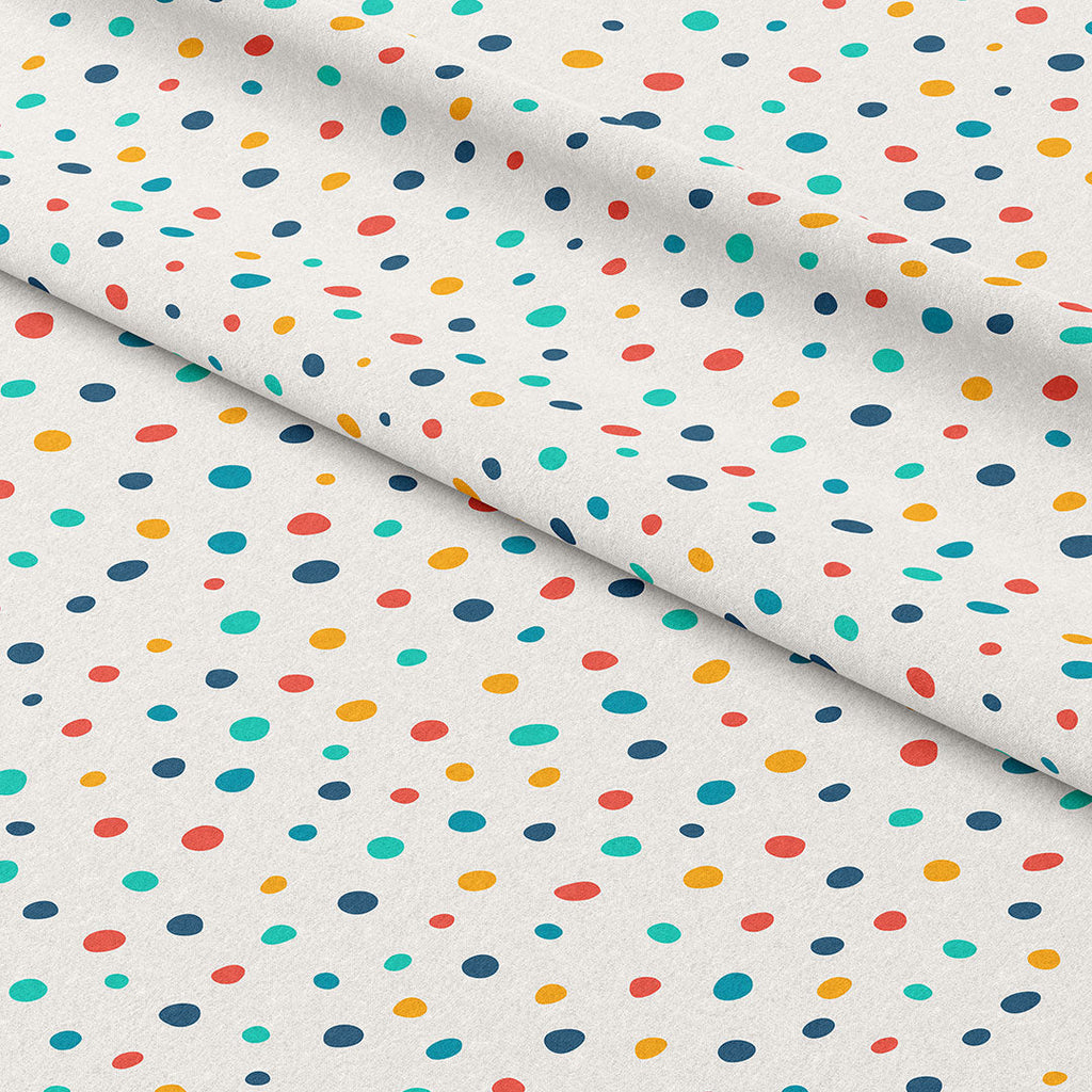 Spots On Cream Fabric