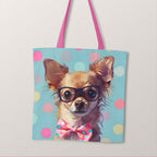 TOTE Spotty Chihuahua Fabric Bag Panel TP-149