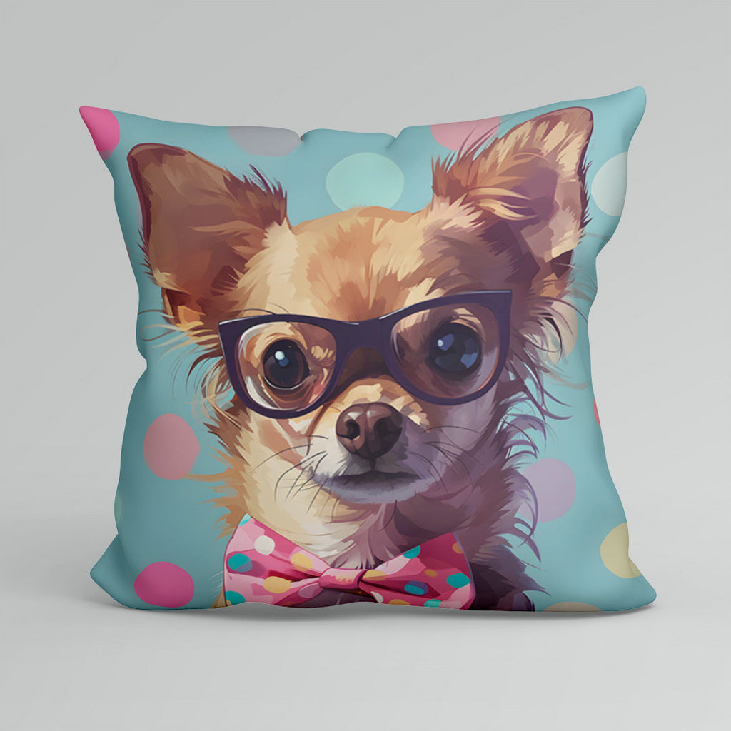 CUSHION Fabric Panel Spotty Chihuahua CP-97
