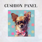 CUSHION Fabric Panel Spotty Chihuahua CP-97