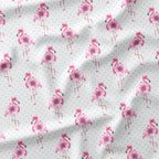 Spotty Flamingos Fabric