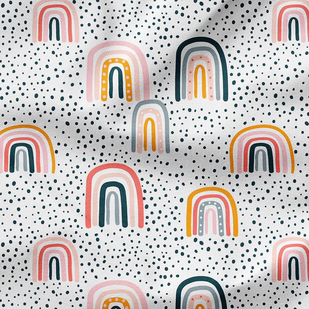 Spotty Rainbows Fabric