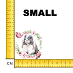 Floral Bunny Iron on Fabric Heat Transfer DTF-107