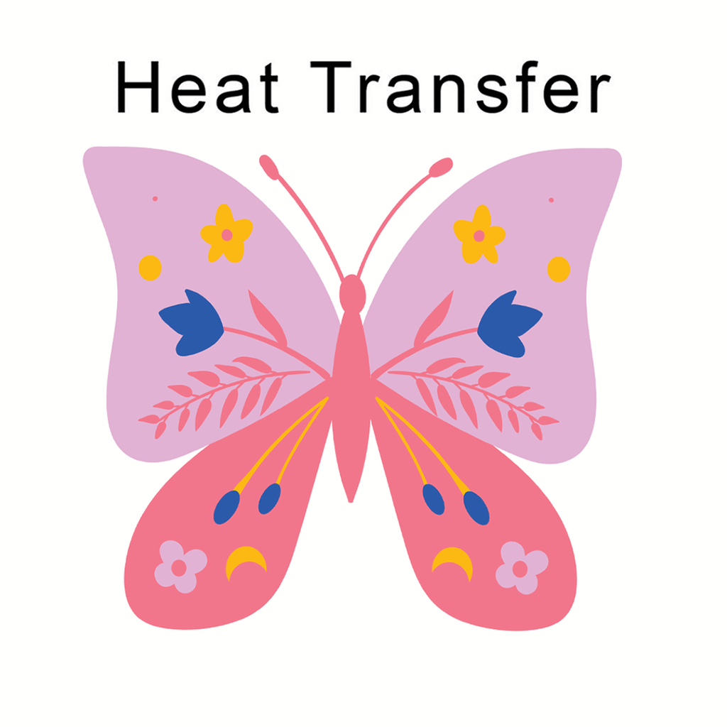 Spring Butterfly Iron on Fabric Heat Transfer DTF-117