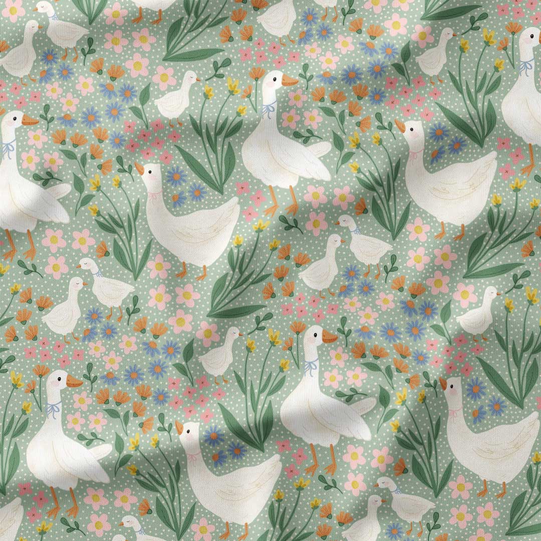 Spring Geese Fabric