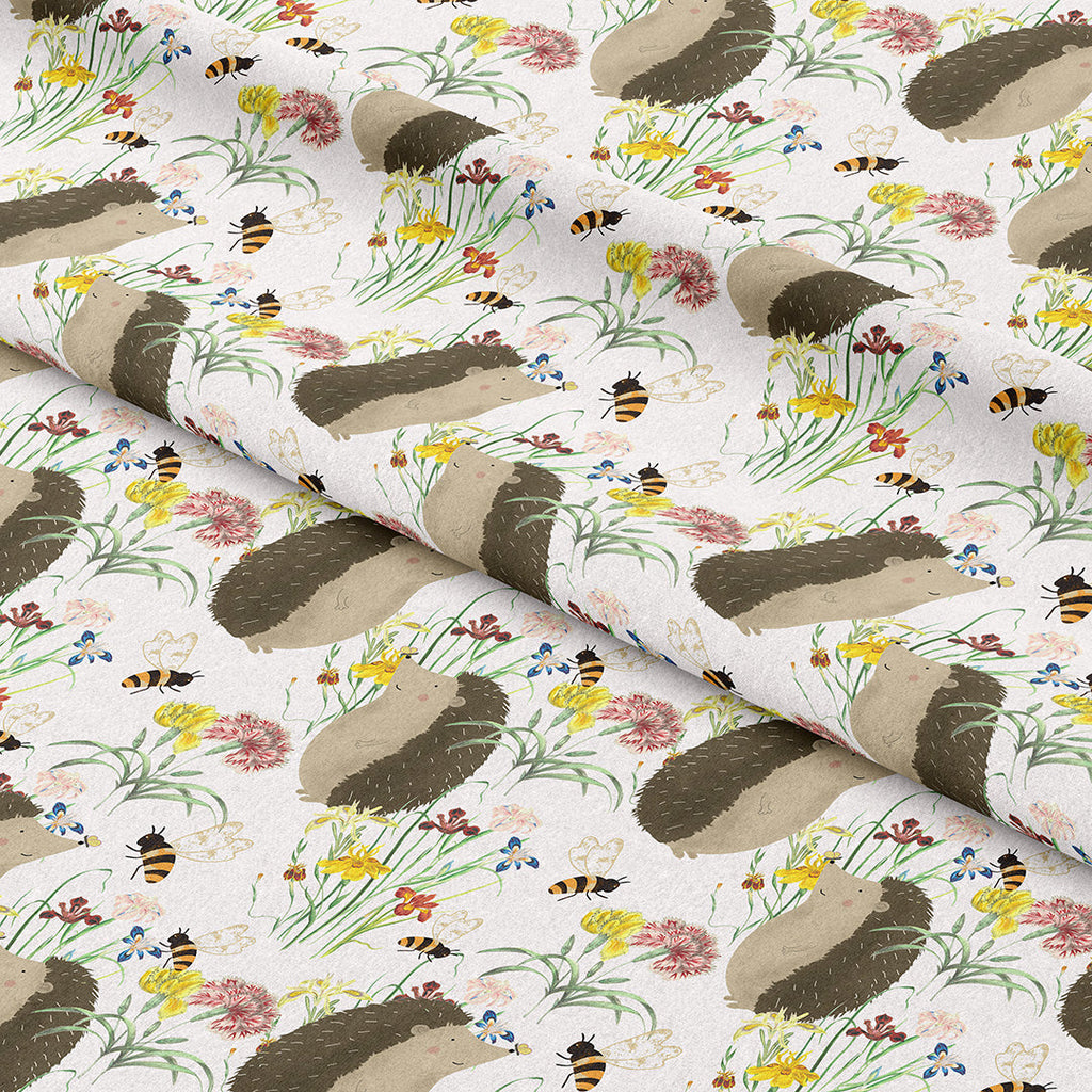 Spring Hedgehog Fabric