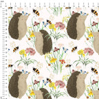Spring Hedgehog Fabric