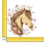 Spring Horse Iron on Fabric Heat Transfer DTF-170