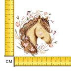 Spring Horse Iron on Fabric Heat Transfer DTF-170