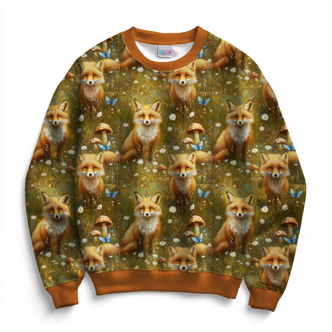 Spring Meadow Fox Fabric