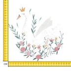 Spring Swan Iron on Fabric Heat Transfer DTF-174