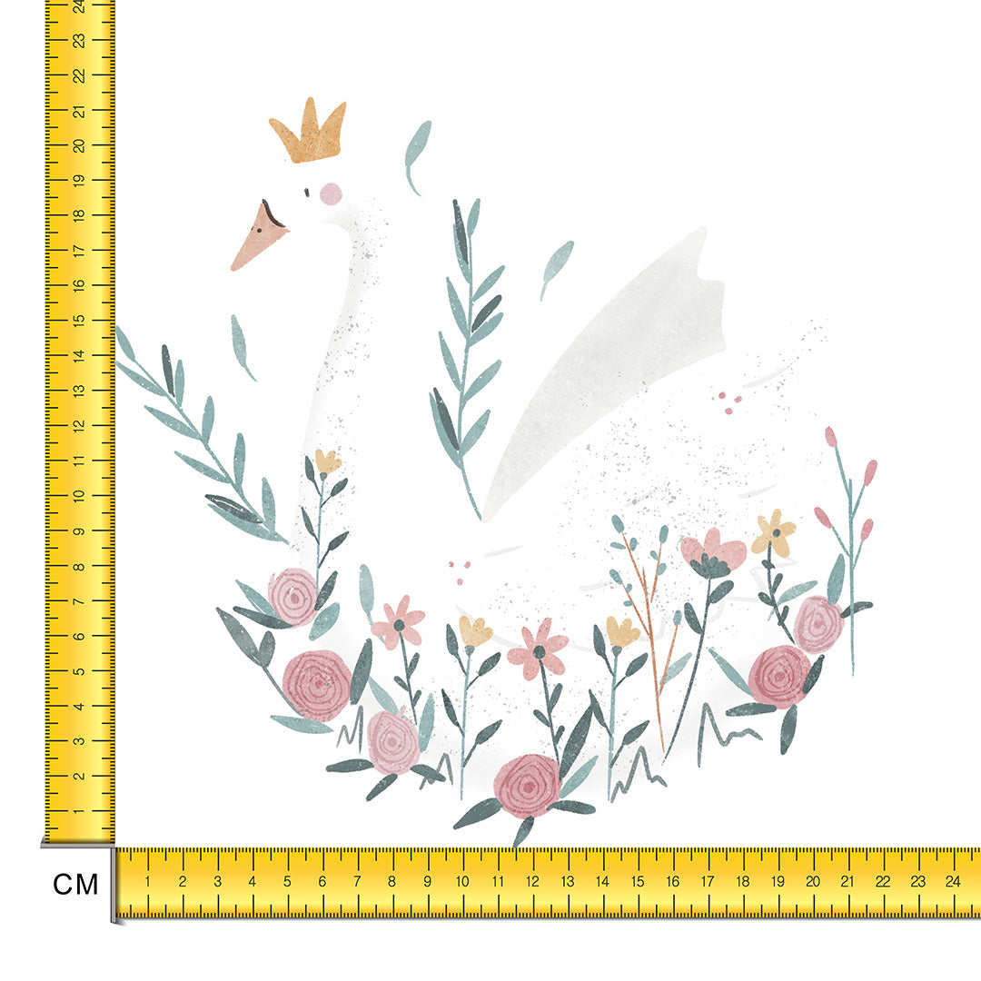 Spring Swan Iron on Fabric Heat Transfer DTF-174