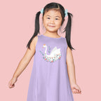 Spring Swan Iron on Fabric Heat Transfer DTF-174