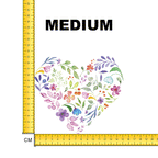 Watercolour Spring Heart Iron on Fabric Heat Transfer DTF-100