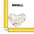 Watercolour Spring Heart Iron on Fabric Heat Transfer DTF-100
