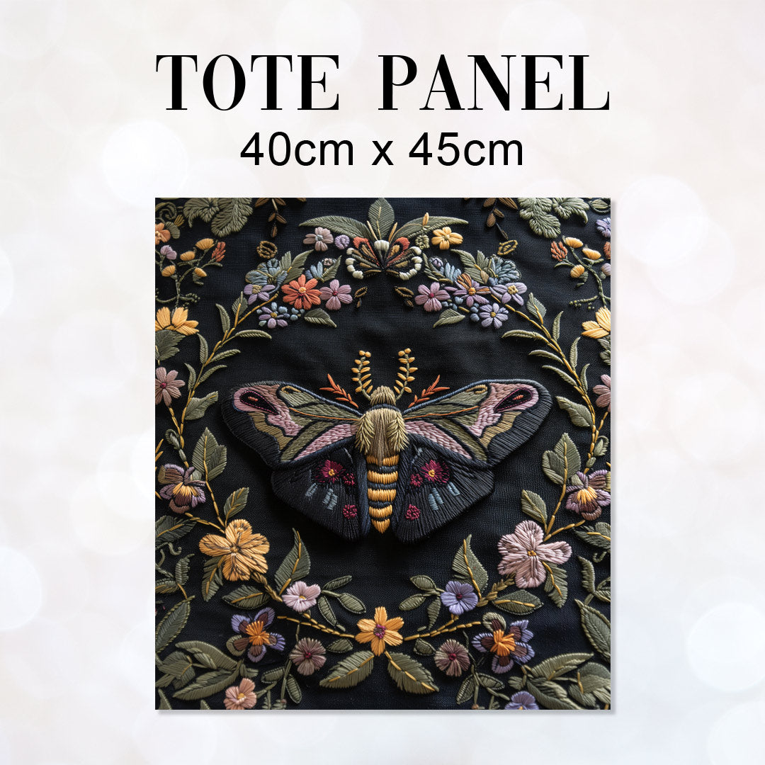 TOTE Fabric Bag Panel Spring Whisper Moth TP-262