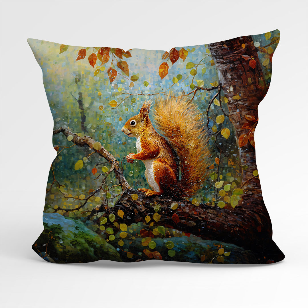 CUSHION Fabric Panel Squirrel