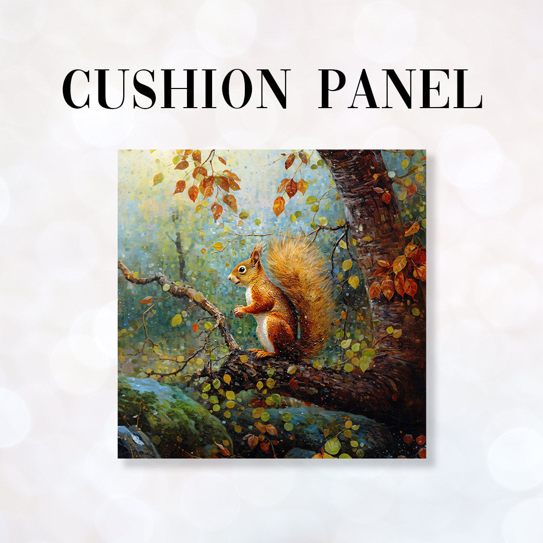 Squirrel Fabric Panel for sewing Cushions. – Custom Fabrics UK