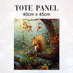 TOTE Squirrel Fabric Bag Panel