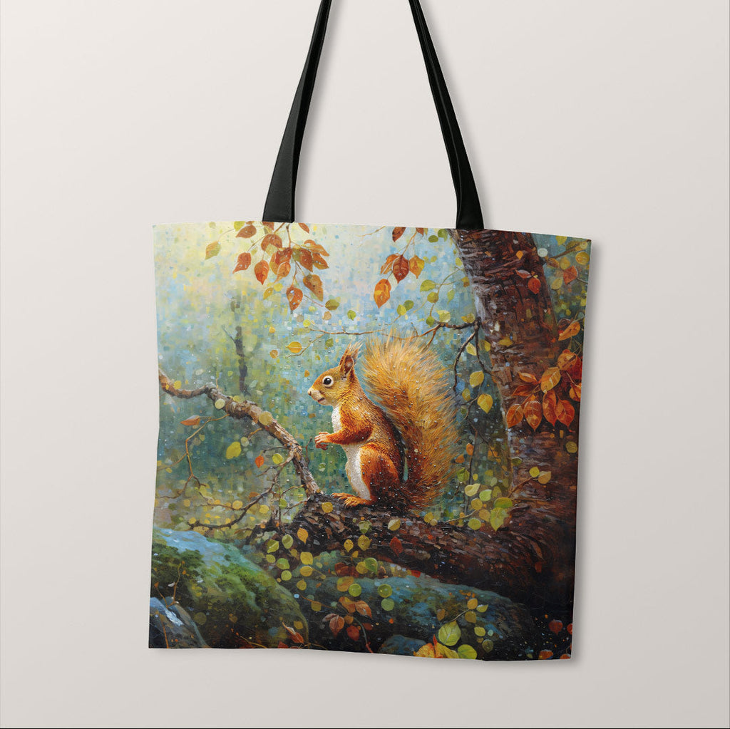 TOTE Squirrel Fabric Bag Panel