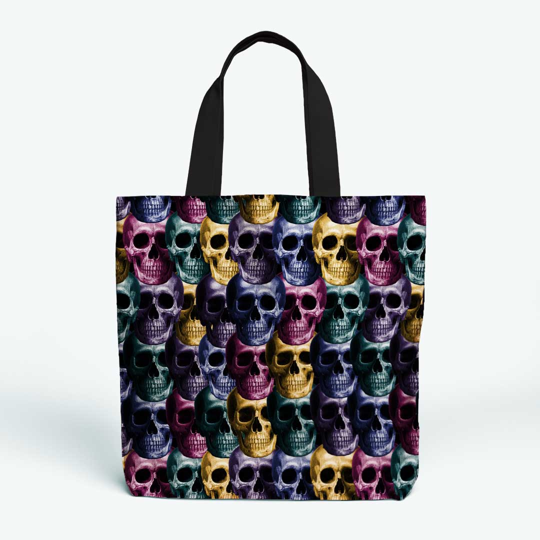 Stacked Skulls Fabric