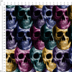 Stacked Skulls Fabric