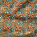 Starfish Sequins Embroidery Fabric