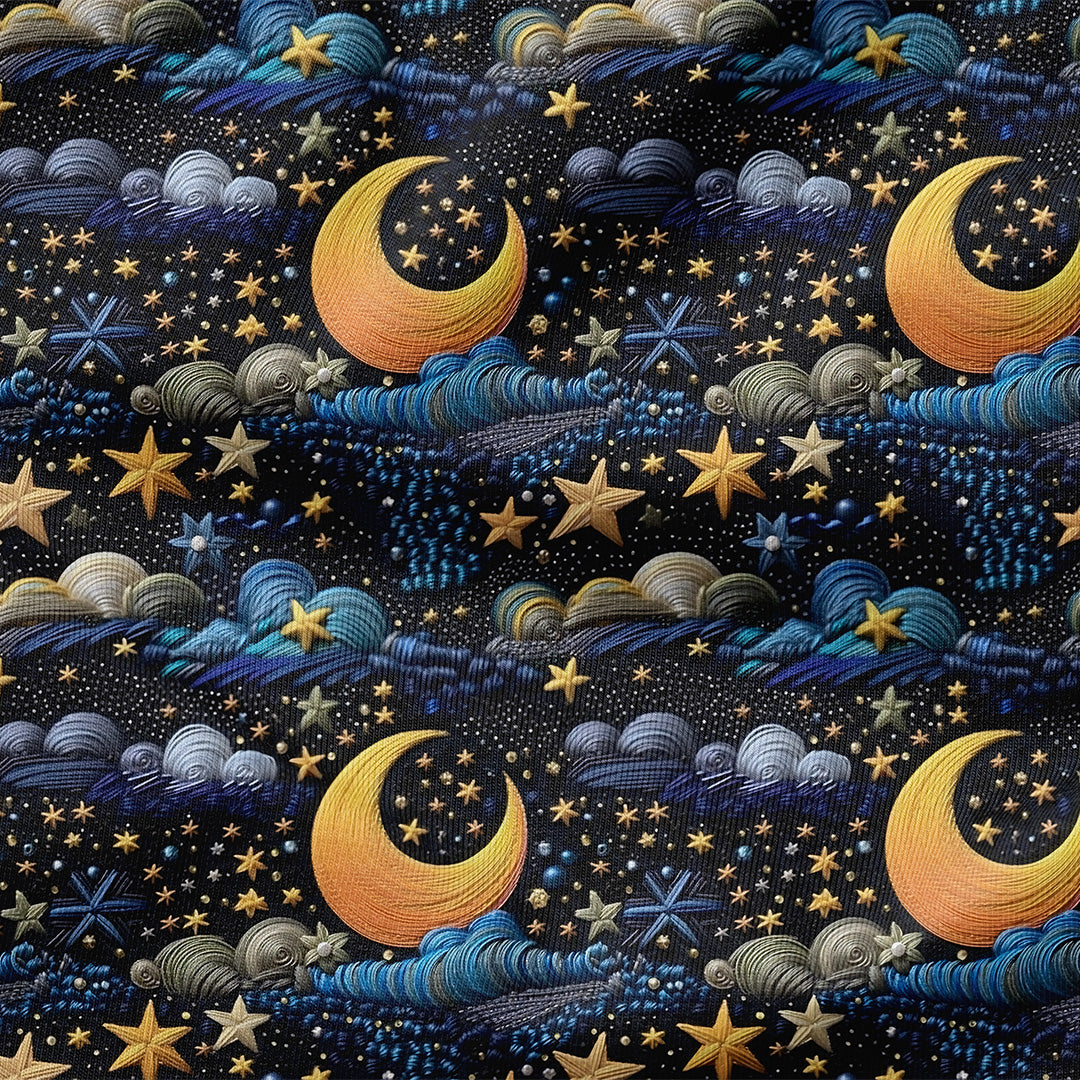 Starry Sky Embroidery Fabric