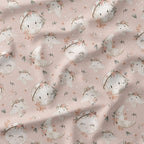 Stars and Moon Blush Fabric