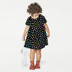 Stars On Black Fabric