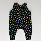 Stars On Black Fabric