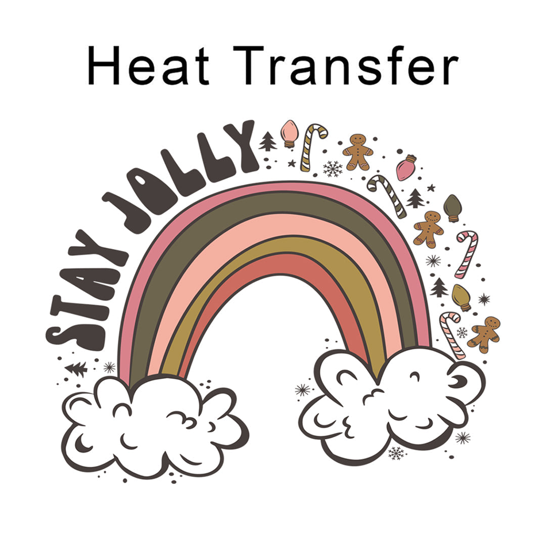 Stay Jolly Iron on Fabric Heat Transfer DTF-93
