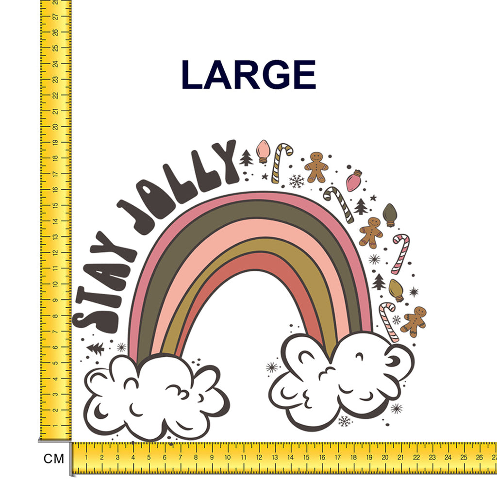 Stay Jolly Iron on Fabric Heat Transfer DTF-93