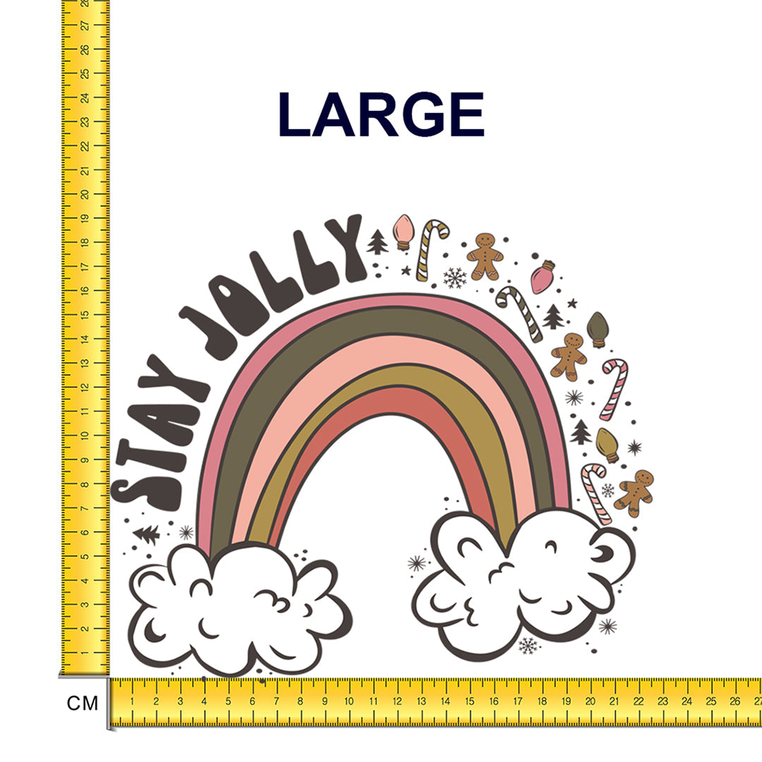 Stay Jolly Iron on Fabric Heat Transfer DTF-93