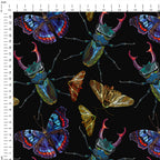 Stitched Beetles Fabric