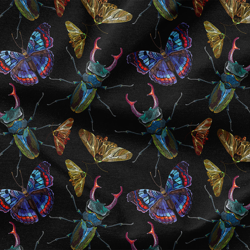 Stitched Beetles Fabric
