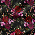 Stitched Floral Fabric