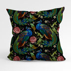 Stitched Peacock Fabric
