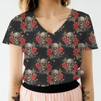 Stitched Skulls Fabric