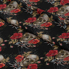 Stitched Skulls Fabric