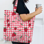 Strawberry Checks Fabric