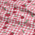 Strawberry Checks Fabric