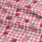 Strawberry Checks Fabric